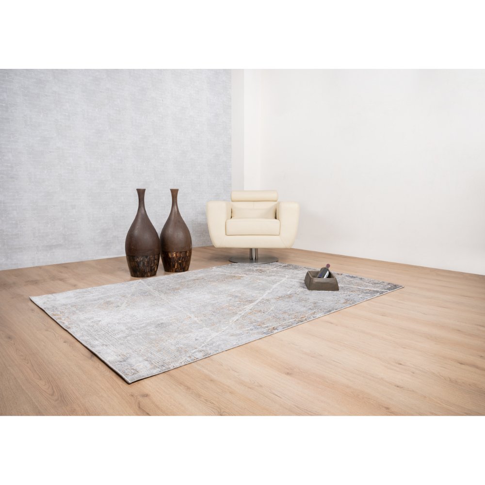 LAVIN ADARA T2258 | Tapete Decorativo para Diseño Interiores | Gris Oro | Varias Medidas | Gris Oro | Interior - T2258-60 x 90 - LAVIN - NOGAL BEAT -