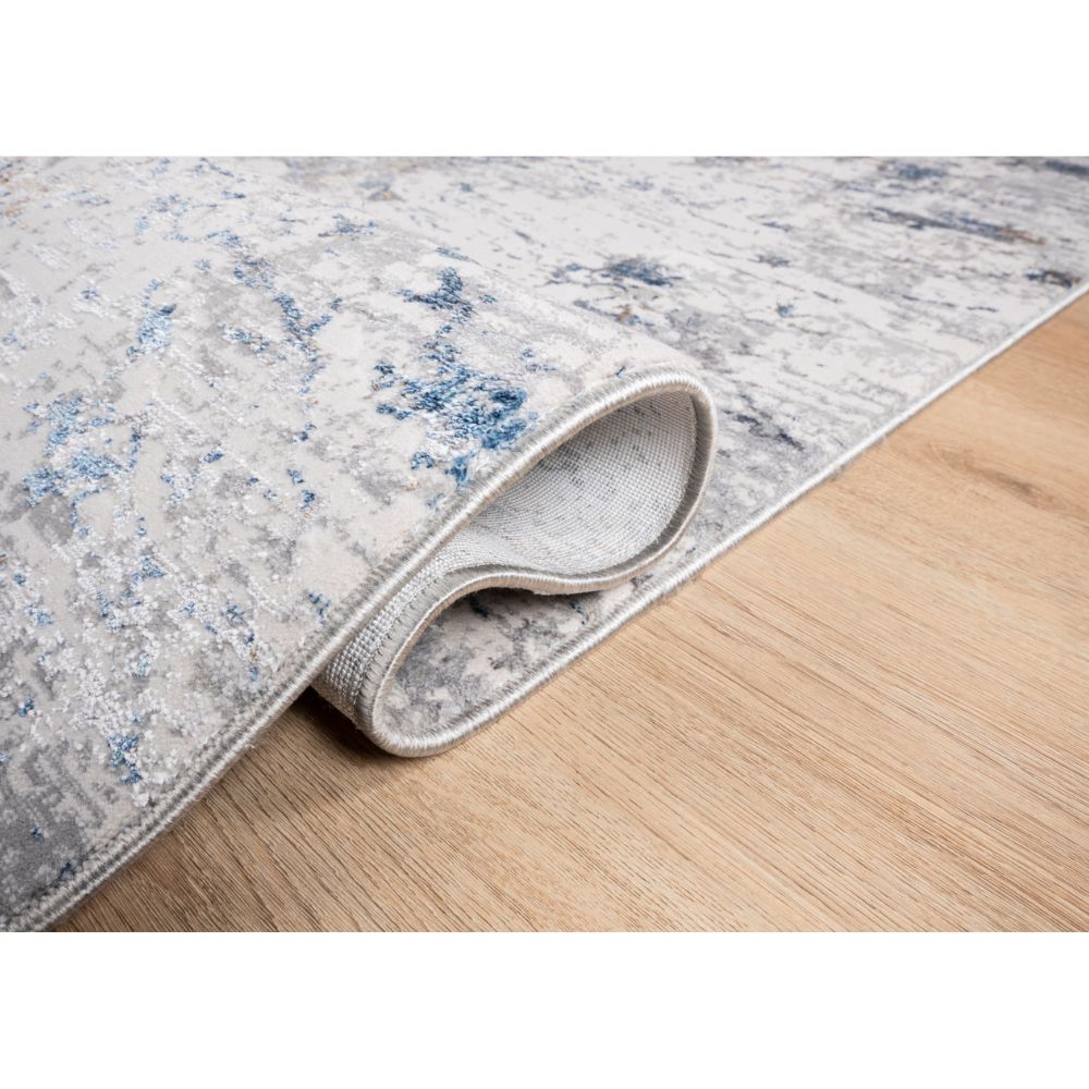 LAVIN ADARA T2255 | Tapete Decorativo para Casa Oficina | Varias Medidas | Rectangular | Crema Azul | Interior - T2255-60 x 90 - LAVIN - NOGAL BEAT -
