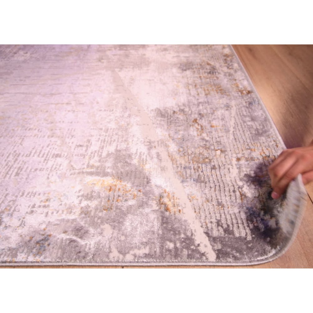 LAVIN ADARA T2258 | Tapete Decorativo para Diseño Interiores | Gris Oro | Varias Medidas | Gris Oro | Interior - T2258-60 x 90 - LAVIN - NOGAL BEAT -