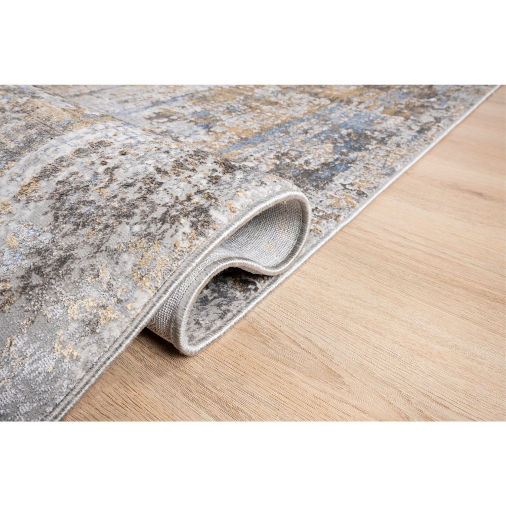 LAVIN ADARA T2260 | Tapete Decorativo para Habitación Hotel Moderno | Tonos Gris + Verde + Oro | Rasurado | Varias Medidas | Rectangular | Interior - T2260-60 x 90 - LAVIN - NOGAL BEAT -